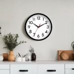 DAXSMY 14-Inch Silent Battery-Operated Wall Clock – Large, Non-Ticking Decor for Home & Office (Black) - Image 2