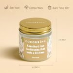 Cocorrína Coconut Jar Candle 4.9oz - Soy Wax Scented Candle, 30+ Hours Burn Time, Ideal Gift for Women, Moms, Birthdays, Housewarming. - Image 3