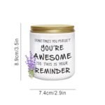BFJLIFE Inspirational Candles – Unique Gifts for Women: Galentine's, Valentine's, Christmas, Birthdays, Relaxation & Self-Care. Lavender Scented for Her. - Image 3