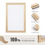 Framed Vertical Vintage Tree Wall Art - Large Black and Beige Rustic Canvas 20x40" for Living Room, Office, or Foyer. - Image 5