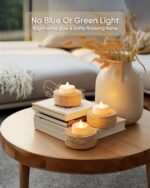Merrynights LED Flameless Tea Light Candles - 24-Pack, 200 Hours of Realistic Glow for Weddings, Halloween, and Christmas. 1.5''D x 1.25''H. - Image 3