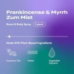 Indigo Wild Zum Mist: Aromatherapy Body & Room Spray - Frankincense & Myrrh - 4 fl oz (2 Pack) - Image 2