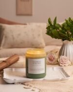 M&SENSE Bamboo Peony Large Soy Candle, 19.4oz, 110-Hour Burn, Natural Aromatherapy Gift for Women. - Image 7