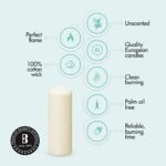 Bolsius Ivory Pillar Candles Set of 20 – 2x6 Unscented, Dripless & Smokeless for Weddings & Parties - Image 5