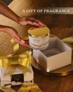 1771 Aromas Vanilla Scented Candle - 100% Natural Soy Wax, Large 3-Wick Jar, 50 Hours Burn Time - Ideal Gift for Men & Women - Image 3