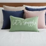 Sunkifover Let's Snuggle Lumbar Pillow Cover – 12x20 Inch Sage Green & White Cotton Decor - Image 9