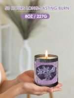 8oz Vanilla Soy Candle in Gift Box | 50 Hour Burn | Ideal for Birthdays, Mother's Day, Christmas - Image 3