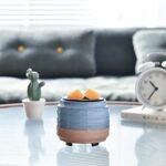 Mocosa 2-in-1 Ceramic Wax Melt Warmer: Ideal Candle Wax Warmer for Wax Cubes, Perfect Christmas Gift for Mom (White Brown) - Image 5