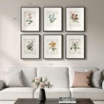 Vintage Wildflower Wall Art Set of 6, Framed Botanical Prints for Rustic Home Decor, 11x14 Inches. - Image 9