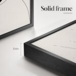 Set of 6 Framed Boho Black and White Abstract Canvas Prints for Modern Wall Decor 11x14" - Image 6