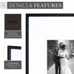 Camden Reed Arcadia Wall Frame Set - 8-Piece Natural Matted Frames, 16x20 & 16x16 Inches - Image 2