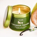 Coconut Vanilla Aromatherapy Candles - 5oz Natural Soy Wax, Non-Toxic, Long-Lasting, Ideal Spa Gift for Women. - Image 5