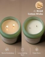 M&SENSE Bamboo Peony Large Soy Candle, 19.4oz, 110-Hour Burn, Natural Aromatherapy Gift for Women. - Image 6