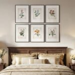 Vintage Wildflower Wall Art Set of 6, Framed Botanical Prints for Rustic Home Decor, 11x14 Inches. - Image 4