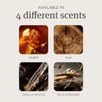 Drift Teak Scented Candle - 10.5 oz Home Fragrance - 60-Day Burn Time for Cozy Decor - Image 5