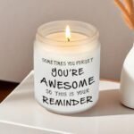 BFJLIFE Inspirational Candles – Unique Gifts for Women: Galentine's, Valentine's, Christmas, Birthdays, Relaxation & Self-Care. Lavender Scented for Her. - Image 5