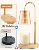 Adjustable Candle Warmer Lamp with Timer - Dimmable Wax Melter for Small Jars, Perfect Gift for Mom - Image 5