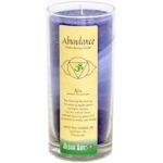 Premium Scented Candle Hand Made Chakra Energy Jar | 11 Oz Jar | Abundance, Ajna| Yoga, Prayer & Meditation Candle | Long Burn 60 Hours | Essential Oils of Lavender, Fir & Chamomile | Aloha Bay