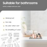 Mriluvy 7.7" ABS Vanity and Bathroom Tray – Waterproof Organizer for Toilets, Perfume, Soap, and Accessories, Non-Slip, Gray. - Image 2
