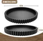 Handmade 12" Black Wooden Decorative Tray for Coffee Table & Home Decor - Perfect for Kitchen & Living Room. - Image 2