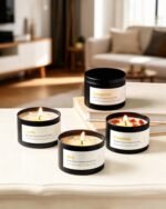 AOOVOO Crystal Energy Candle Set for Women - 4 Pack, 26 oz Soy Wax, 200-Hour Long-Lasting Scents. - Image 6