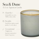 LAFCO New York Sea & Dune Signature Candle - 15.5 oz, 90-Hour Burn, Reusable Glass, Made in USA - Image 2