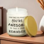 BFJLIFE Inspirational Candles – Unique Gifts for Women: Galentine's, Valentine's, Christmas, Birthdays, Relaxation & Self-Care. Lavender Scented for Her. - Image 2