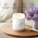 Putart Palo Santo Candle - 9oz Natural Soy Aromatherapy Candle for Home Fragrance & Stress Relief Gifts - Image 3
