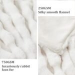 Cozy Faux Fur Twin Blanket, 1000 GSM Plush Sherpa for Couch & Bedroom - Perfect Gift for Women! - Image 5
