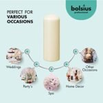 Bolsius Ivory Pillar Candles Set of 20 – 2x6 Unscented, Dripless & Smokeless for Weddings & Parties - Image 7