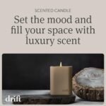 Drift Teak Scented Candle - 10.5 oz Home Fragrance - 60-Day Burn Time for Cozy Decor - Image 3