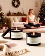 AOOVOO Crystal Energy Candle Set for Women - 4 Pack, 26 oz Soy Wax, 200-Hour Long-Lasting Scents. - Image 7