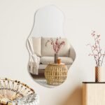 PERFNIQUE 35''x21'' Irregular Cloud Frameless Wall Mirror for Bathroom, Bedroom, and Living Room. - Image 9