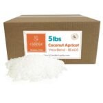 Direct Candle Supply Apricot Wax for Candle Making, 5lb Apricot Candle Wax Beads, Creamy Blend for High Load Fragrance Formulation, Candle Making Supplies