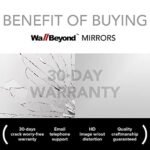 Asymmetrical Wall Mirror - Irregular Decorative Wall Mirror for Bedroom, Living Room & Hall, 30"H x 19"W. - Image 8