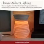 Candle Warmers ETC. Illumination Fragrance Warmer - Light-Up Warmer for Scented Wax Melts in White Harmony. - Image 5