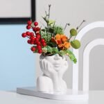 BrownLove Ceramic Female Form Face Vase – Modern White Flower Decor for Living Room, Office, or Bedroom. Perfect Centerpiece! - Image 7