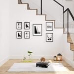 SONGMICS Collage Photo Frames Set: 7 Frames with Mats, 11x14, 8x10, 6x8 Size Options, Black. - Image 3