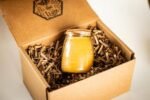 BeeTheLight Beeswax Jar Candle - 100% Pure USA Beeswax, Unscented, 3.3 oz in Glass with Cork Lid. Natural Honey Aroma. - Image 6
