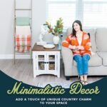 5ft 8in Smokey Oak Blanket Ladder for Living Room & Bedroom - 6-Tier Rustic Quilt Rack & Storage. - Image 7