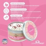 Rose Smudge Candle (6oz) for Love, Healing & Energy Cleansing – Made with Real Sage & Essential Oils – Soy-Based, USA Made - Image 6