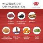 HEM Precious Rose Incense Sticks, 120 Count | Natural Aromatherapy for Stress Relief & Cleansing - Image 5