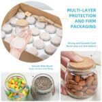 Syntic 40 Small Glass Jars with Cork Lids, 7oz - Ideal for Candles, Yogurt, Wedding Favors & Spices. Includes Twine & Labels. - Image 2