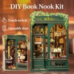Fsolis Book Nook Kit: DIY Miniature House for Bookshelf Decor, 139 Wooden Pieces, Perfect Gift for Book Lovers. - Image 2