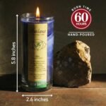 Premium Handcrafted Chakra Candle | 11 Oz | Abundance & Ajna | Yoga & Meditation | 60-Hour Burn | Lavender, Fir & Chamomile Oils - Image 4
