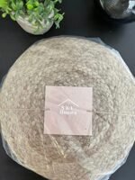 Scandilivin Homes Jute Braided Pouf Ottoman - Hand Knitted Boho Footrest for Living Room, Bedroom, and More (20" x 20" x 10") - Image 9