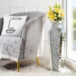 SHYFOY Crushed Diamond Floor Vase, 26.8" Tall Silver Mirror Vases for Modern Home Decor - Image 6