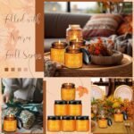 6 Pcs Black Christmas Scented Soy Candles in Vintage Glass Jars - Perfect Holiday Gift Decor. - Image 5