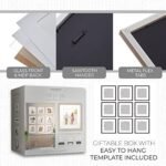 Sheffield 9-Piece Gallery Wall Frame Set - 12x12 in., Matted to 8x8 in. (Light Natural Finish) - Image 5