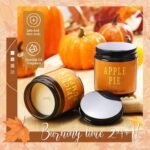 6 Pcs Black Christmas Scented Soy Candles in Vintage Glass Jars - Perfect Holiday Gift Decor. - Image 2